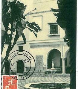 17279 - ALGERIA - MAXIMUM CARD - ARCHITECTURE : 1957
