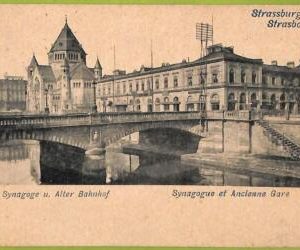 af3503 - JUDAICA vintage postcard: FRANCE - Strassburg - 1904