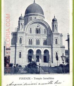 af3534 - JUDAICA vintage postcard: ITALY - FIRENZE - 1903