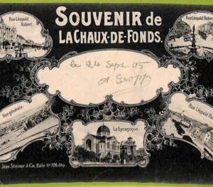 af3504 - JUDAICA vintage postcard: FRANCE - La Chaux-de-Fonds - 1905