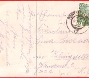 aa0422 -  AUSTRIA - Postal History -  AMBULANT POSTMARK on card: PONTEBBA WIEN
