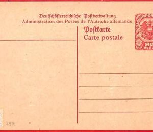 aa0429 -  AUSTRIA - Postal History - STATIONERY CARD - Michel  # P 244