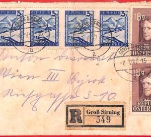 aa0410 -  AUSTRIA - Postal History - AIRMAIL COVER  1947