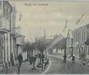 79846 - LATVIA  -   VINTAGE   POSTCARD   -  Gruss aus  LEMSAL Limbaži 1909