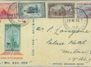 83369 - NEW ZEALAND  - Postal History -   FDC COVER to ITALY  1950