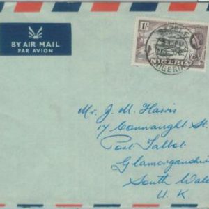 83370 - NIGERIA - POSTAL HISTORY -  AIRMAIL COVER from SAPELE  1956
