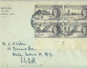 83372  - JAMAICA - POSTAL HISTORY - COVER to USA  1948 - ROYALTY