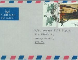 83363 - INDIA -  POSTAL HISTORY - Airmail  COVER to ITALY !  1979