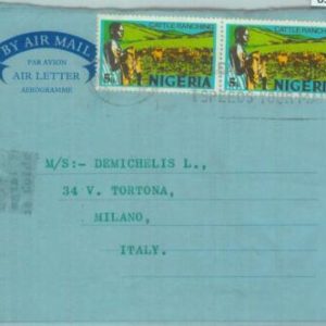 83405  - NIGERIA - POSTAL HISTORY -   COVER to  ITALY - 1973