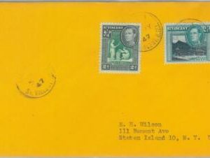 83426 - ST VINCENT - POSTAL HISTORY  -  COVER  to the USA 1947