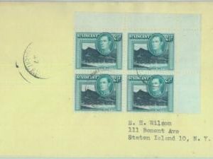 83424 - ST VINCENT - POSTAL HISTORY  -  COVER  to the USA 1947