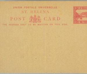 83421 - ST HELENA -   POSTAL STATIONERY  CARD - Higgings & Gage # 1  1896