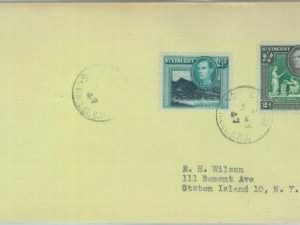 83423 - ST VINCENT - POSTAL HISTORY  -  COVER  to the USA 1947