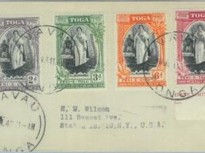 83439 -  TONGA  - POSTAL HISTORY  -   COVER  to USA 1948  from  VAVA'U