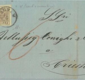 83464 - AUSTRIA Croatia - POSTAL HISTORY - COVER from AGGAM to TRIESTE 1857