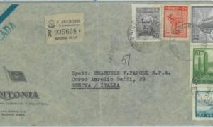 83758 - ARGENTINA - POSTAL HISTORY -  REGISTERED COVER  to ITALY 1960