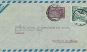 83759 -  ARGENTINA  - POSTAL HISTORY -  AIRMAIL COVER  to ITALY  1958