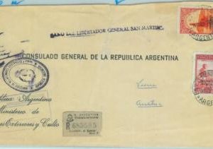 83765 - ARGENTINA - POSTAL HISTORY - SERVICIO OFFICIAL stamps on COVER 1950