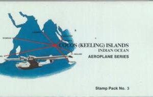 83810 - COCOS Keeling - STAMPS:  Stamp set  in OFFICIAL folder 1981  Airplanes