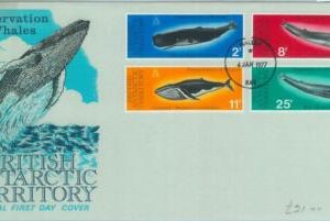 83812 - British Antarctic Territory  - FDC Cover  1977  Whales