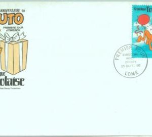 83848 - TOGO -  FDC Cover 1980  Disney PLUTO
