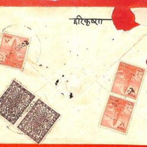 aa0343 - NEPAL  - POSTAL HISTORY -   stamps on COVER - ARCHITECTURE