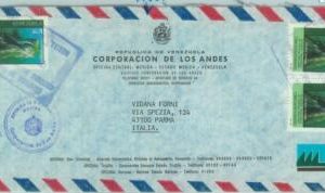 84318 -  VENEZUELA - POSTAL HISTORY -  AIRMAIL COVER to  ITALY 1980's