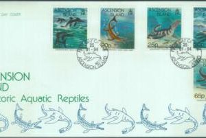 84355 - ASCENSION - Postal History - FDC COVER 1994 Prehistoric Aquatic Reptiles