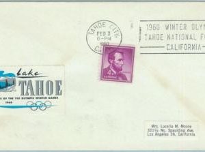 68076 - USA - POSTAL HISTORY - 1960 WINTER OLYMPIC GAMES postmark: TAHOE CITY