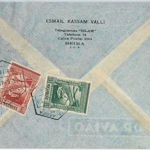 58337 -  Mozambique - POSTAL HISTORY: COVER to USA - 1945 8 Esc. tarrif