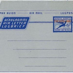 Swaziland  - Aerogramme : KESSLER catalogue # 17 - overprint type 7 - pegasus