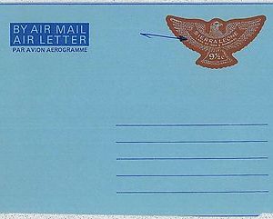 36360  - SIERRA LEONE - Postal History -  AEROGRAMME - EAGLES birds DIAMONDS met