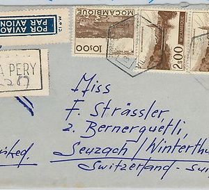 58334 -  Mozambique - POSTAL HISTORY: COVER from VILA PERY to SWITZERLAND - 1949