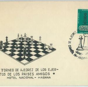 82750 - HAVANA- Postal History -   special COVER & Postmark  CHESS World   1966