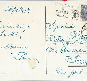62684  - ITALY - POSTAL HISTORY - SPECIAL EVENT POSTCARD 1959: FLOWERS Orchids