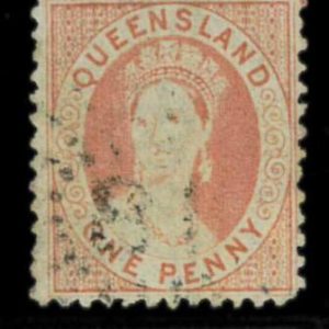 aa5619Nb - Australia QUEENSLAND - STAMP - SG # 97  Watermark 5  - USED
