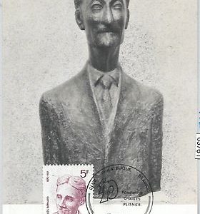 63761 - BELGIUM - POSTAL HISTORY: MAXIMUM CARD 1976   LITERATURE Charles Bernard