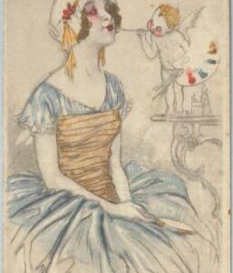77002 - 1919 VINTAGE POSTCARD - Glamour, Ladies, ARTIST SIGNED: Mauzan L.