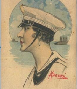77025 - 1916 VINTAGE POSTCARD - Glamour, Ladies, ARTIST SIGNED: Cherubini M.