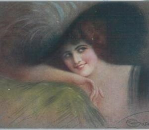 76992 - 1916 VINTAGE POSTCARD - Glamour, Ladies, ARTIST SIGNED: Guerzoni G.