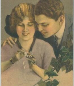 77009 - 1920 VINTAGE POSTCARD - Glamour, Ladies, ARTIST SIGNED: Simeone A.