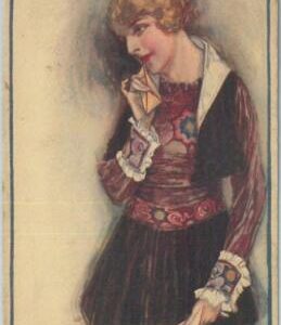 77003 - 1910 VINTAGE POSTCARD - Glamour, Ladies, ARTIST SIGNED: Mauzan L.