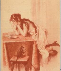77059 - VINTAGE POSTCARD - Glamour, Ladies, Risque', ARTIST SIGNED: Maxim Frube