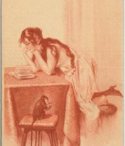 77058 - VINTAGE POSTCARD - Glamour, Ladies, Risque', ARTIST SIGNED: Maxim Frube