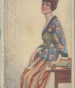 76964 - 1919 VINTAGE POSTCARD - Glamour, Ladies, ARTIST SIGNED: Bompard S.