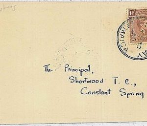 POSTAL HISTORY  cover  -  JAMAICA 1949 : HOPE BAY