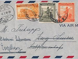 Belgian Congo - Congo Belge -  POSTAL HISTORY -  COVER -   ANIMALS / UNIFORMS