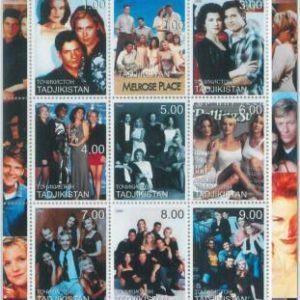 M1888 - TAJIKISTAN, 2000 MINIATURE SHEET: Melrose Place, TV Show