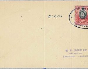 POSTAL HISTORY  cover  -  JAMAICA 1956 : ALBION