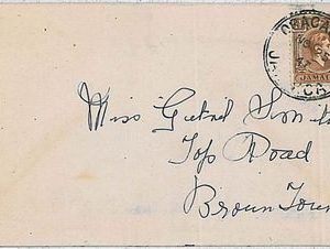 POSTAL HISTORY  cover  -  JAMAICA 1947 : Oracabessa